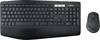 Logitech MK850 Performance brezžično tipkovnica, set miške tihe tipke, naslon za dlani pan-nordijska črna