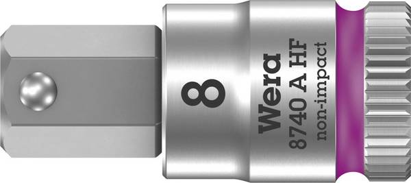 Wera 8740 A 05003339001 notranji šestrobi nastavki za izvijač funkcija zadrževanja 8 mm  8 mm   1/4" (6.3 mm)