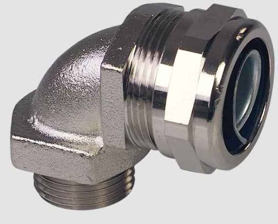 Cevna uvodnica, srebrne barve 90° Helukabel 908486 CV Compact 90° M40 (1 1/4) 1 kos