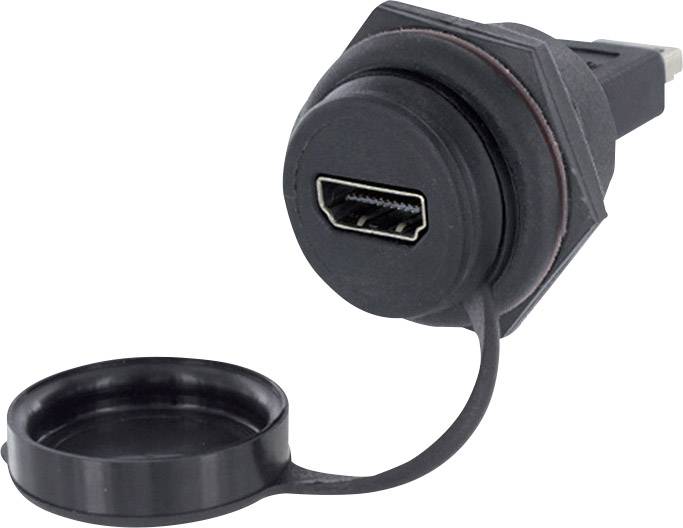 encitech 1310-1033-02 HDMI-adapter vgradni adapter Število pinov: 19 črna 1 kos