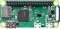 Raspberry Pi Zero z priključki za HDMI, USB in GPIO. Glavni čip in pomnilnik sta nameščena na sredini tiskanega vezja.