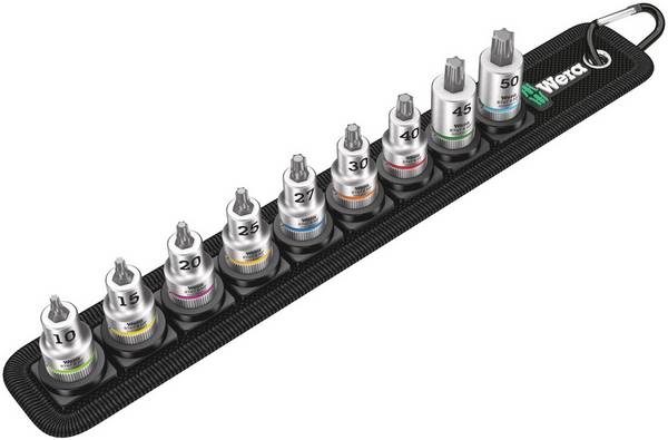 Wera Belt B 3 TORX® HF komplet nastavkov za nasadni ključ  3/8" (10 mm) 10-delni 05003972001