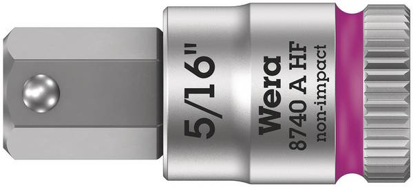 Wera 8740 A 05003389001 notranji šestrobi nasadni ključ funkcija zadrževanja 6.3 mm 5/16" 5/16" 1/4" (6.3 mm)