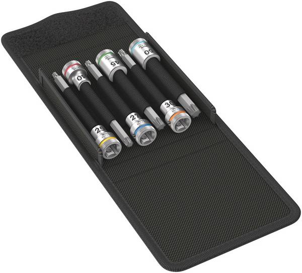 Wera 8740 B HF komplet nasadnih ključev s spiralno zarezo metrični 3/8" (10 mm) 6-delni  05003185001