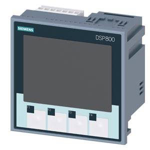 Digitalni industrijski zaslon Siemens z oznako DSP800. Opremljen je s štirimi oštevilčenimi tipkami pod zaslonom.
