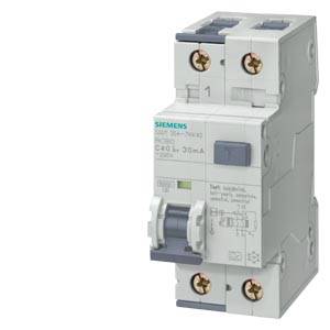 Dvopolni Siemensov odklopnik, model 5SM3340-6, z 40A in 30mA, za zaščito in varovanje električnih naprav.