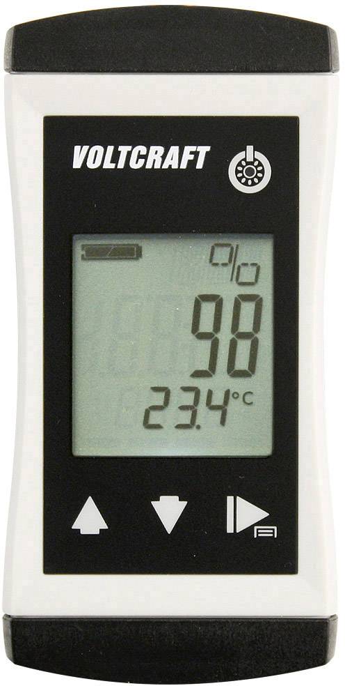 Digitalni higrometer prikazuje 98% vlažnosti in 23,4°C temperature. Naprava z zaslonom in kontrolnimi tipkami spodaj.