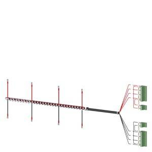 Antenska diagrama: prikazuje Yagi anteno, povezano z več kabli na elektronske naprave, ilustrira porazdelitev signala.