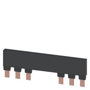 Črn električni priključek s šestimi kovinskimi kontakti, ki so obrnjeni navzdol.