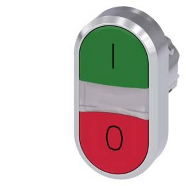 Siemens 3SU10513AB420AK0 3SU1051-3AB42-0AK0 dvojno tipkalo tipkalno (Š x V) 29.9 mm x 57.9 mm IP66, IP67, IP69/IP69K 1 kos