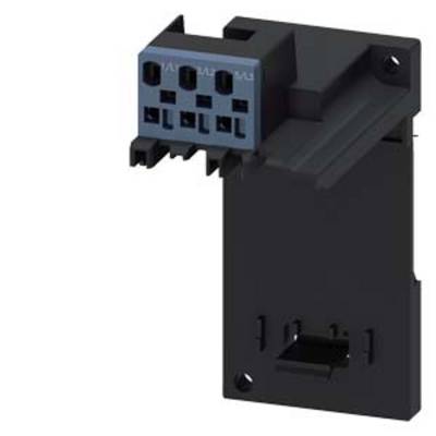 Črn večvhodni kabelski priključni adapter, primeren za električne povezave v napravah ali razdelilnih omaricah.