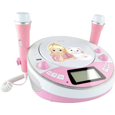 X4 Tech Bobby Joey Jam Box otroški cd Bluetooth, AUX, CD, USB, SD vključno s funkcijo karaoke, vklj. mikrofon roza