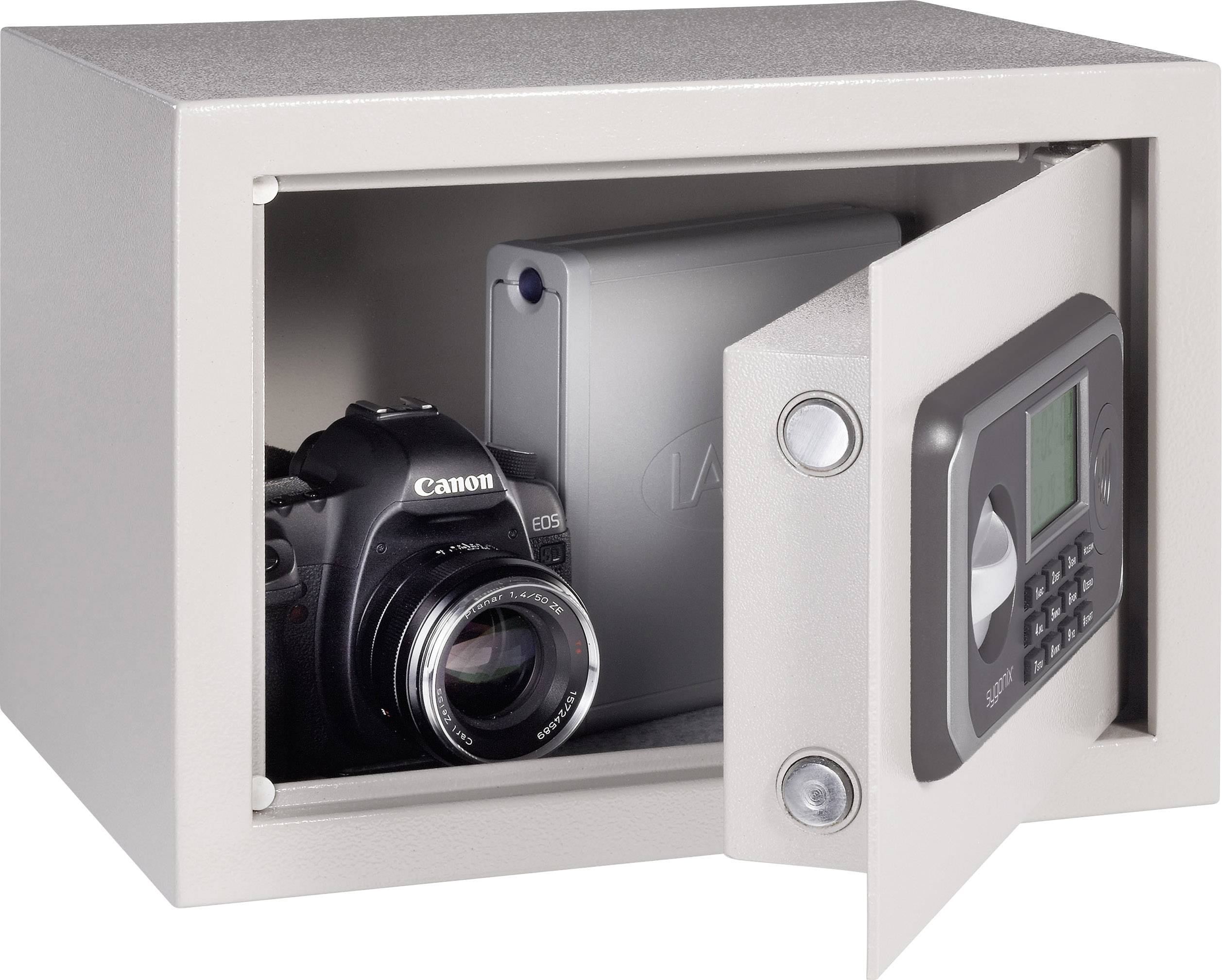 Sygonix SY-3525976 Tresor Mit Zahlenschloss - Stahlblech Safe Für Wertgegenstände