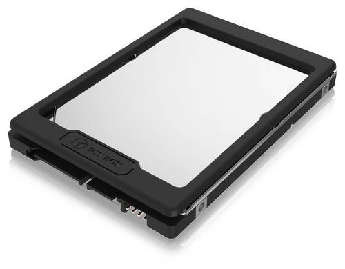Črn HDD okvir za 9,5 mm trde diske. Primeren za vgradnjo v združljive naprave.