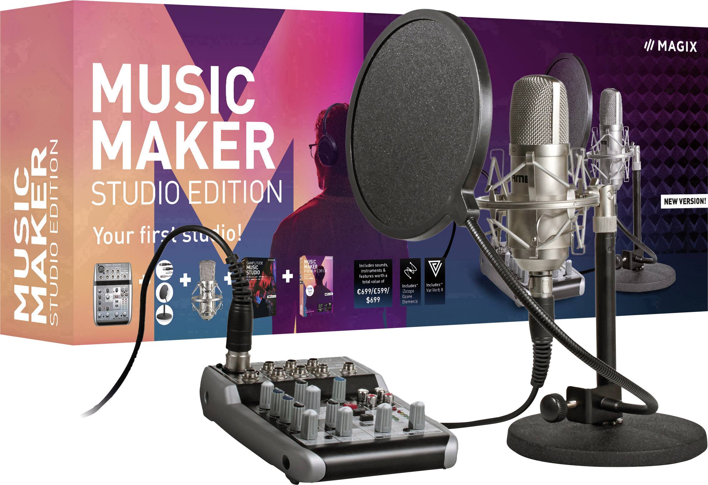 Magix Music Maker Studio Edition polna verzija, 1 licenca Windows glasbena  oprema 