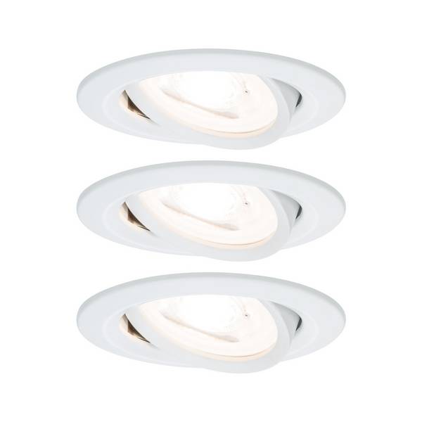 Paulmann 93431  vgradna svetilka  3-delni komplet    19.5 W mat bela