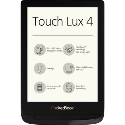 PocketBook Touch Lux 4 eBook bralnik 15.2 cm (6.0 palec) črna