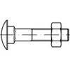 TOOLCRAFT TO-5448252 vijak s ploščato okroglo glavo M5 40 mm kvadratni DIN 603 medenina 100 kos