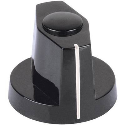 Mentor Pritisni/kazalni gumb pritiskač, črni, premer osi 3 mm 352.41