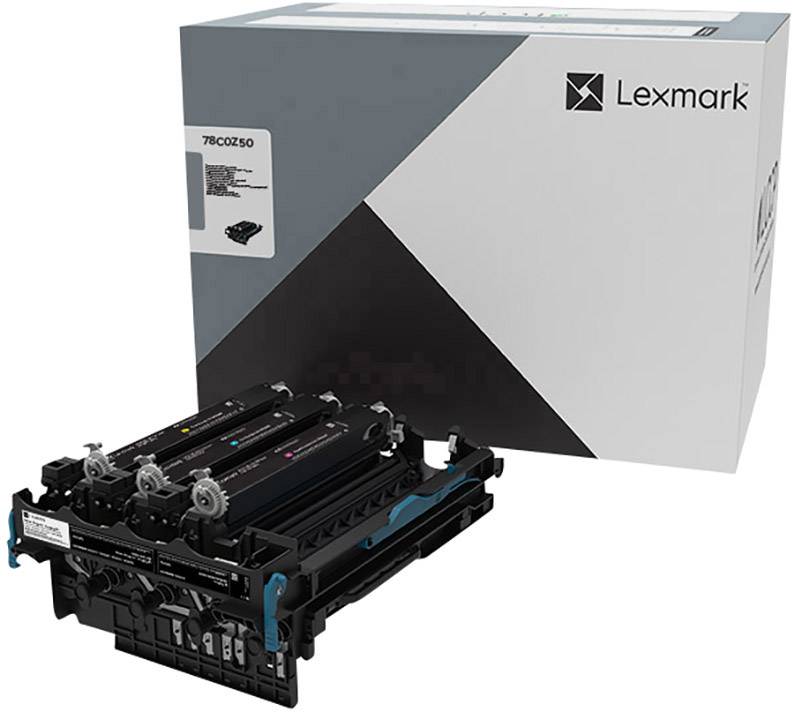 Tiskarska tonerska kartuša pred embalažo z logotipom Lexmark. Številka modela: 78C0Z50.