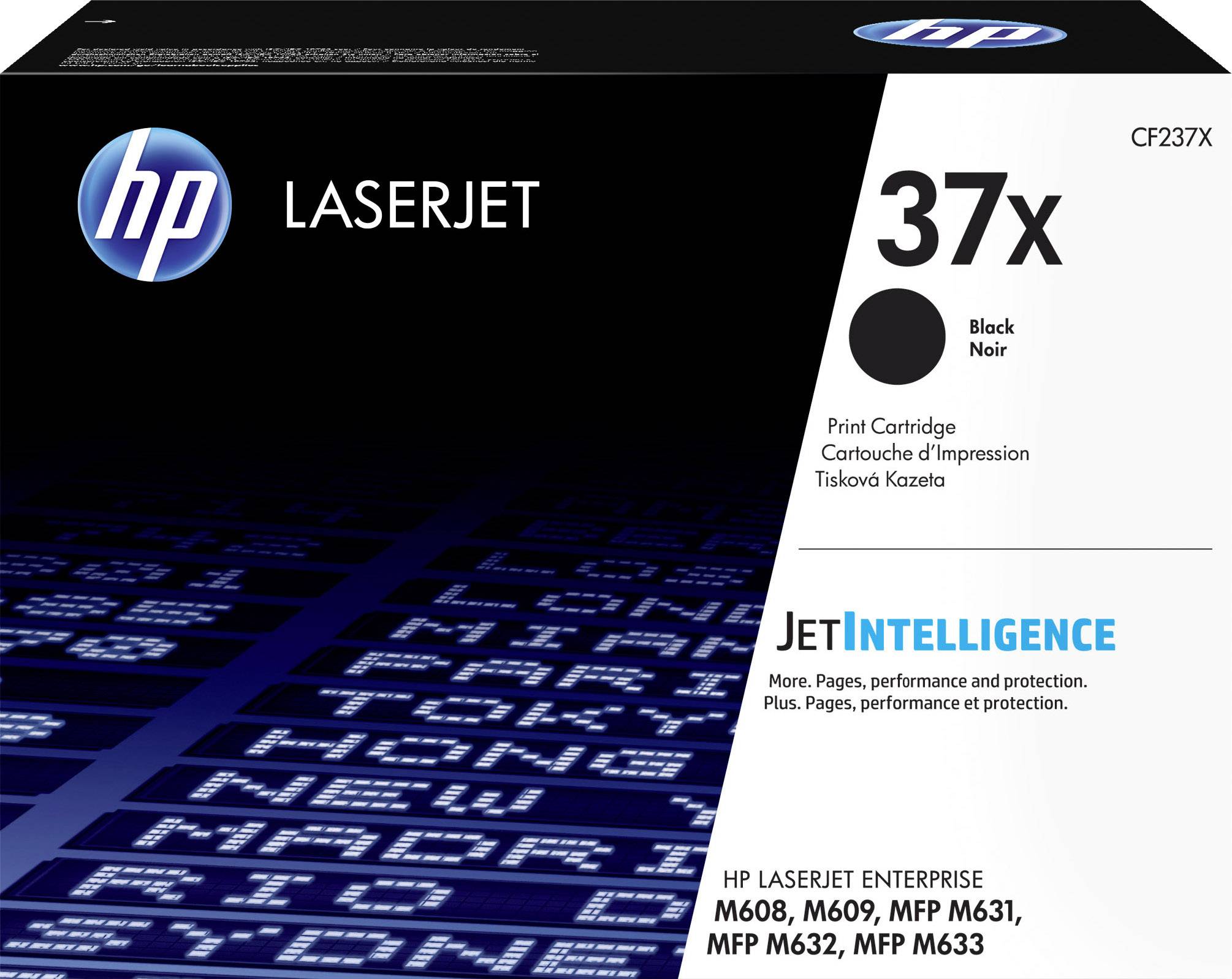 HP LaserJet 37X črna tonerska kartusa z JetIntelligence. Združljiva s tiskalniki M608, M609, MFP M631-633.