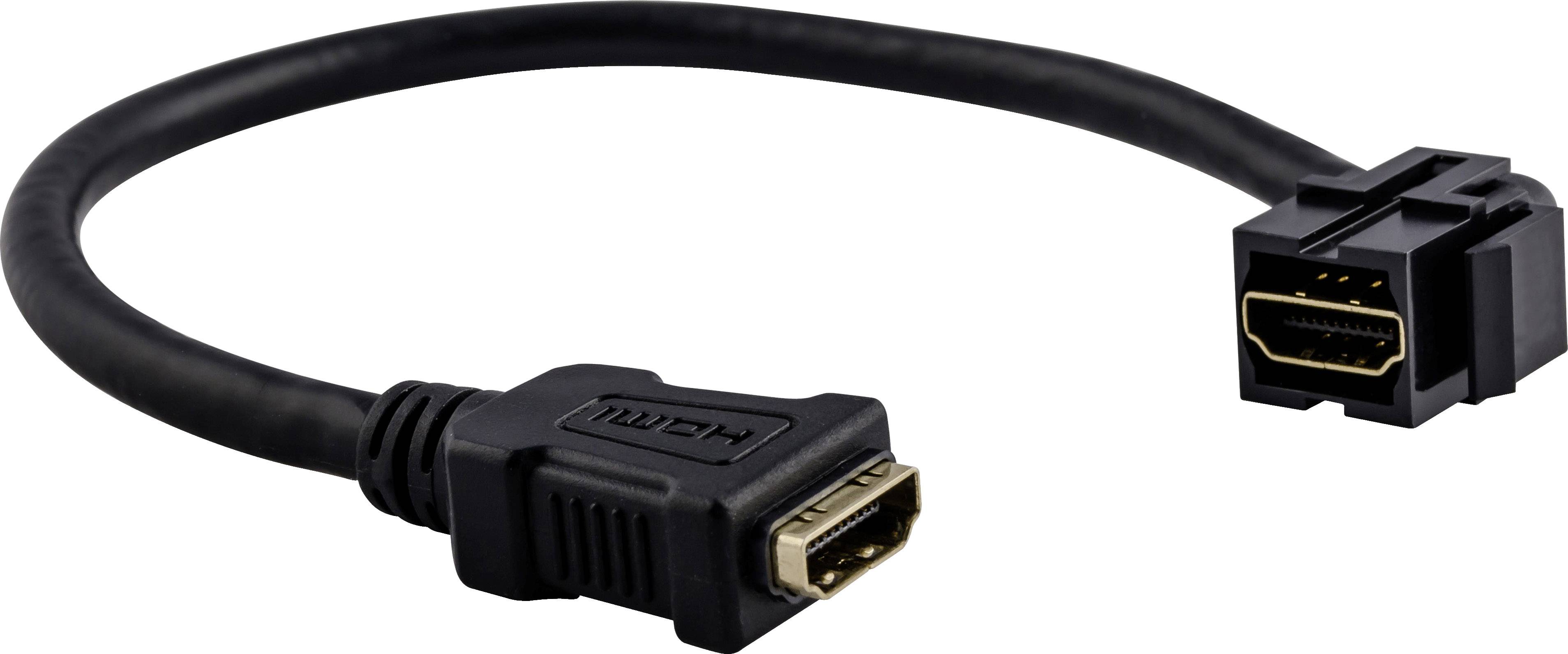 Črn HDMI kabel s standardnim in mini HDMI priključkom.
