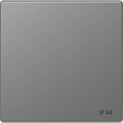 Kvadratna, srebrna kovinska plošča z zaobljenimi robovi. Spodaj desno je vgravirana oznaka 'IP 44', ki nakazuje stopnjo zaščite pred vodo.