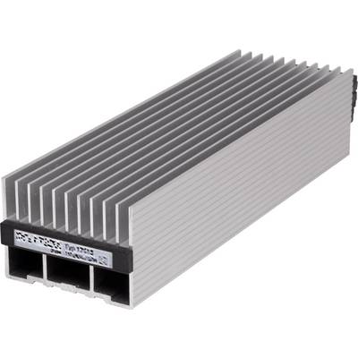 Hladilno telo v srebrnosivi barvi z rebri za odvajanje toplote. Primerno za elektronske naprave za povečanje učinkovitosti z ohlajanjem.