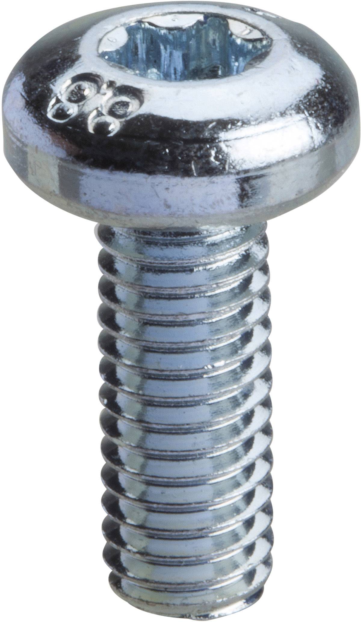Kovinski vijak z notranjim šesterorobnim glavo in navojem. Sijoča, srebrno obarvana površina. Uporablja se predvsem za spajanje kovinskih delov.