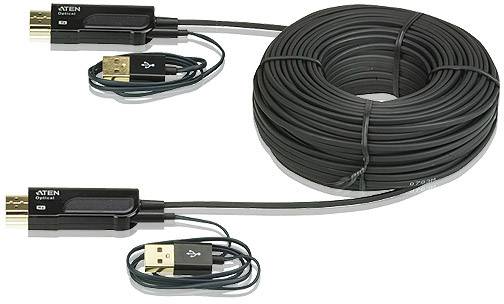ATEN HDMI priključni kabel HDMI-A vtič, HDMI-A vtič 30.00 m črna VE873-AT HDMI kabel