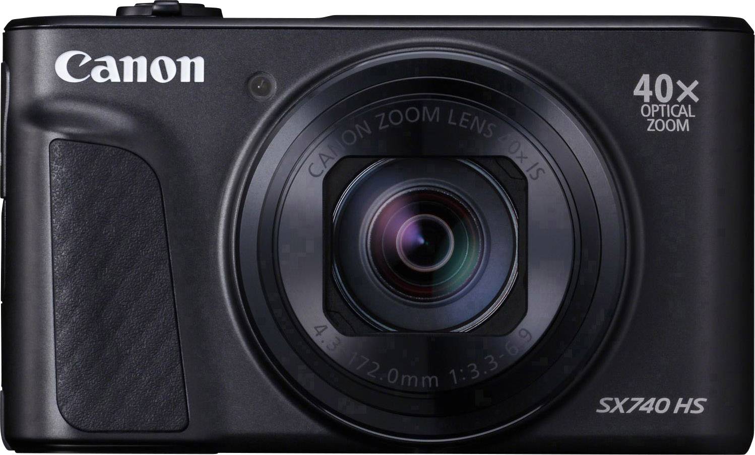 Canon PowerShot SX740 HS digitalna kamera 20.3 Milijon slikovnih pik Zoom (optični): 40 x črna 4K-video, Bluetooth, vrtl-0