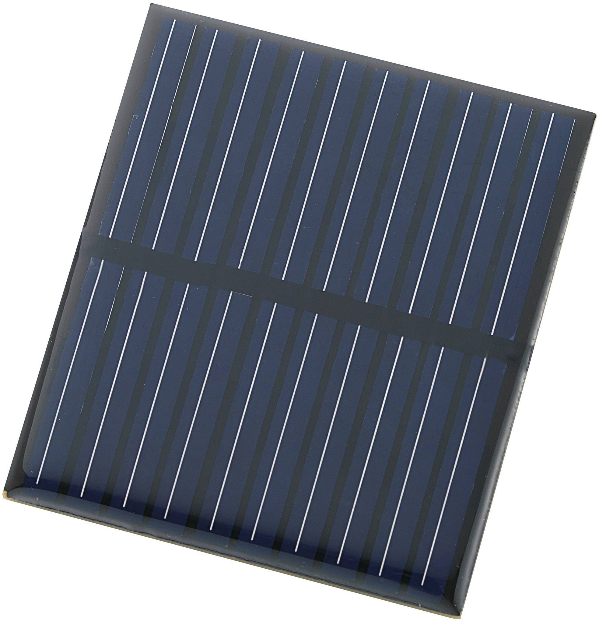 Pravokoten solarni panel z več vzporednimi tankimi linijami na površini, ki se uporabljajo za zbiranje sončne energije.