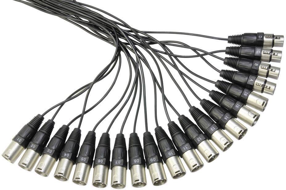 AH Cables K20C50 večžilni kabel 50 m Število vhodov:16 x Število izhodov:4 x-1