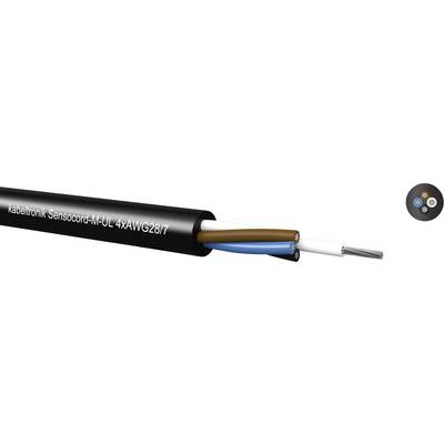 Senzorski kabel Sensocord® 3 x 0.09 mm črne barve Kabeltronik 242040800 meterski-0
