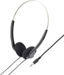Basetech E-F006 On Ear slušalke žični črna naglavni trak