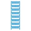 Oznake za kable, pritrditev s pripenjanjem, površina: 12 x 4.10 mm, primerne za posamezne žice modre barve Weidmüller SFC 1/12 NEUTRAL BL 1747320002 Anzahl