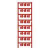 Oznake za kable, pritrditev s pripenjanjem, površina: 12 x 5.80 mm, primerne za posamezne žice rdeče barve Weidmüller SFC 2/12 NEUTRAL RT 1758320003