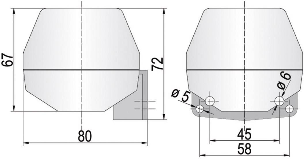 Auer Signalgeräte opozorilna hupa 710000005 KDH 24 V/DC 92 dB-1