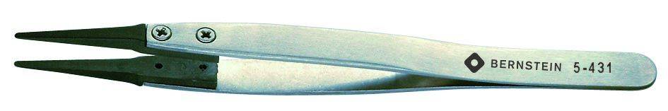 BERNSTEIN Tools for Electronics 5-431 natančna pinceta ploščata, okrogla 125 mm-0