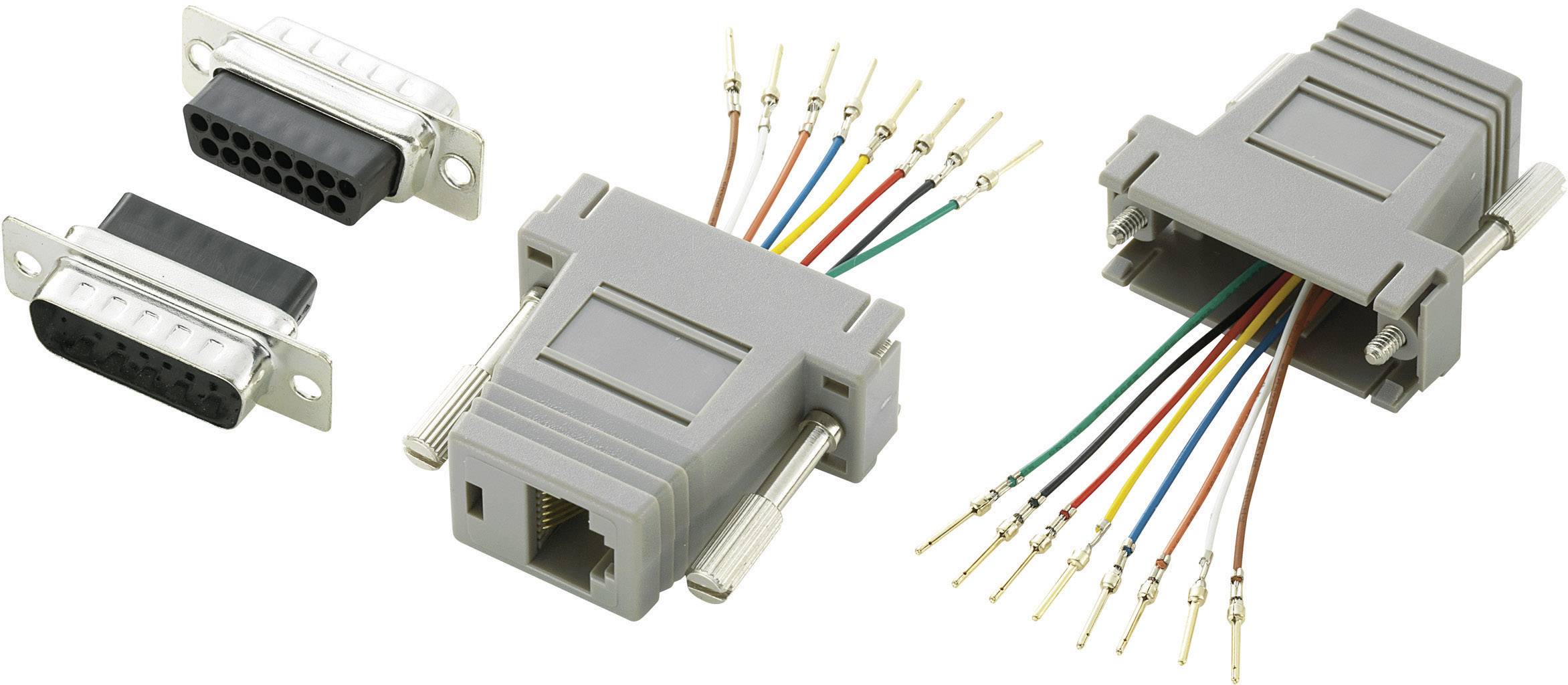 Кабель d-sub 15 Pin и rj45. D sub 15 Pin на rj45. 15 Пиновый коннектор d-sub переходник. D-sub 15 корпус.