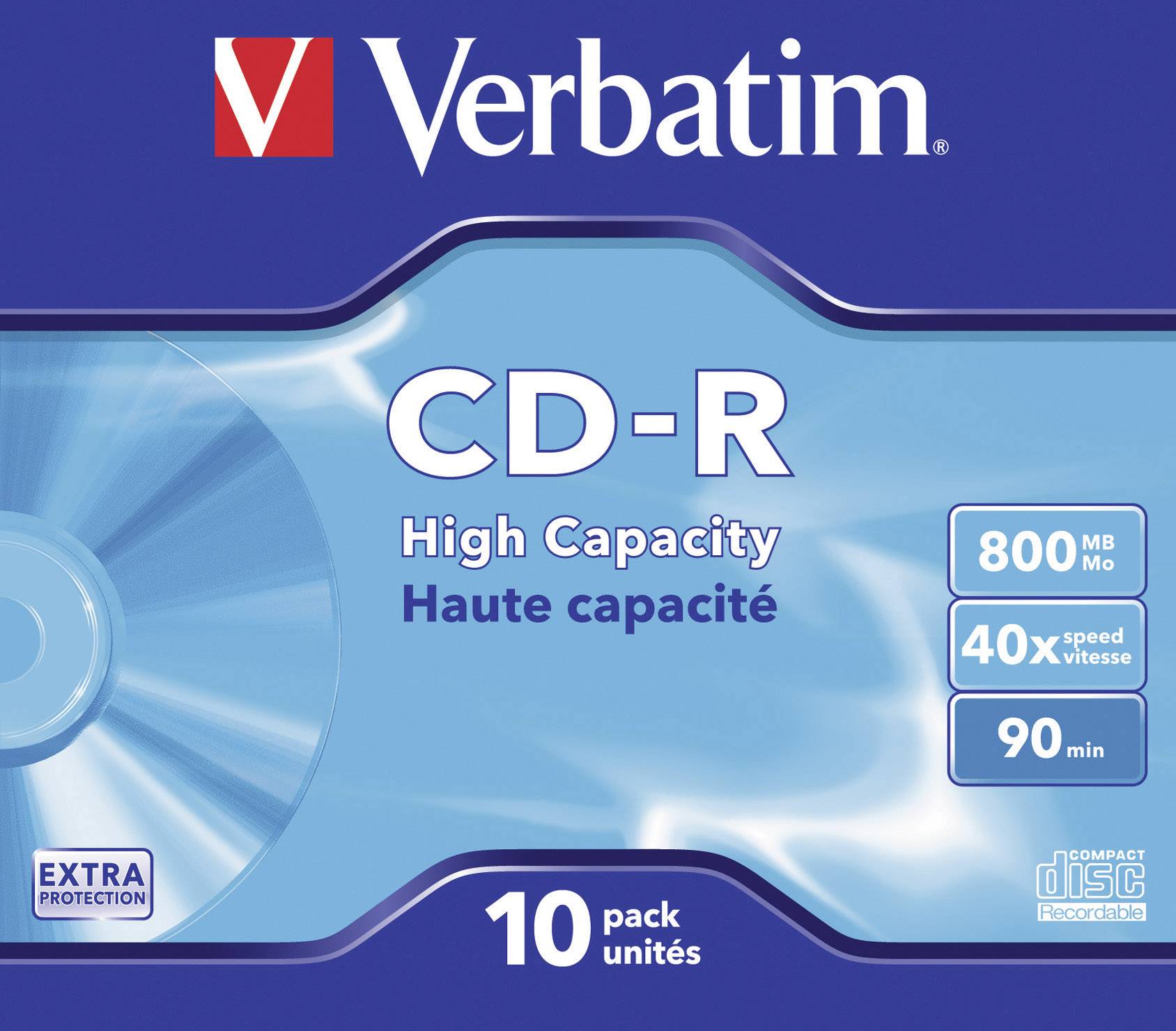 Verbatim 43428 cd-r 90 800 MB 10 kos Jewelcase-1