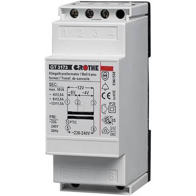 Grothe 14201 plošča za zvonec 8 V/AC 1 A-0