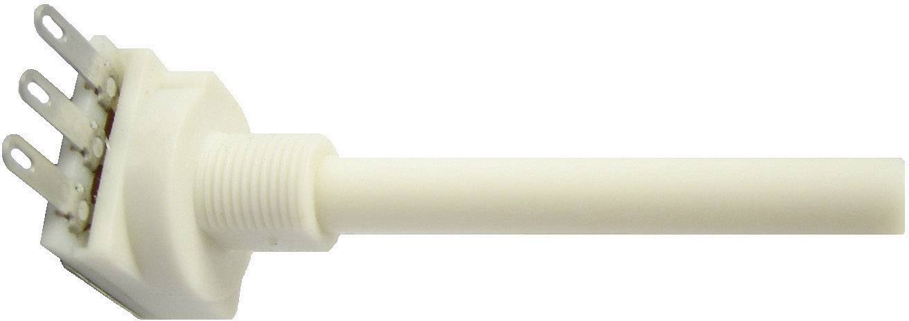 Potenciometer z gladko 50 mm osjo Weltron WP162KCS-09-50F1-10K-20%-LIN, M10 x 9 mm, 0,2 W 002045039018-0
