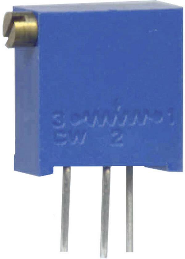 Trimer potenciometer Weltron WEL3296-Z-104-LF, pokončen, 100 kiloohmov, 0,5 W, +10 % 001045026263