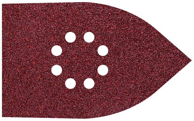 Wolfcraft 1755000 komplet večnamenskega brusnega papirja z ježkom, perforiran Granulacija 80, 120, 240 (D x Š) 175 mm x -0