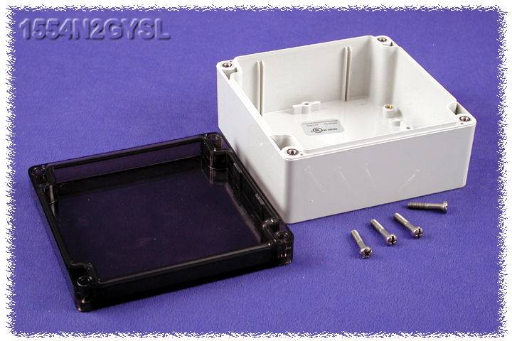Univerzalno ohišje 120 x 120 x 60 polikarbonat siva Hammond Electronics 1554N2GYSL 1 kos