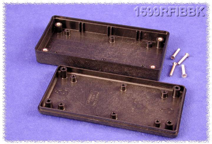 Ročno ohišje 130 x 65 x 25 ABS, črna Hammond Electronics 1599RFIBBK 1 kos