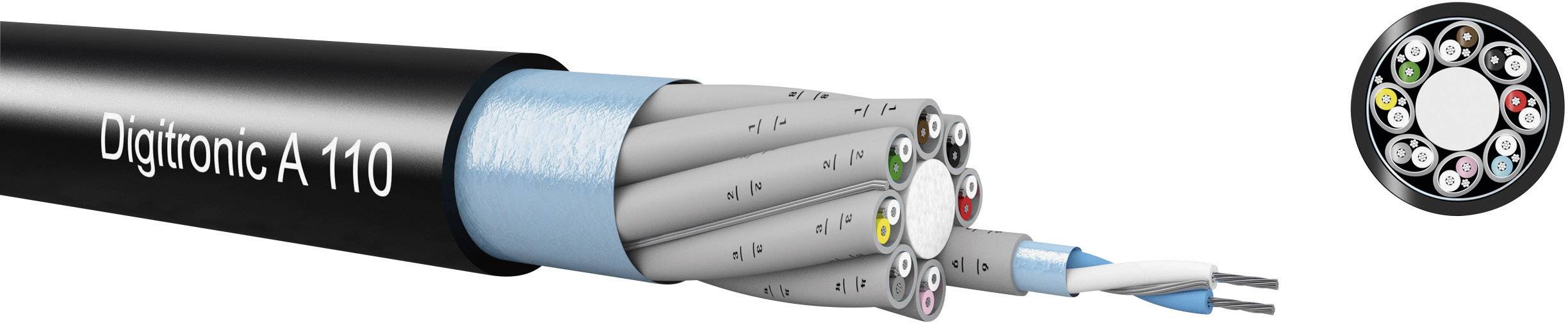 Digitalni kabel 4 x 2 x 0.14 mm črne barve Kabeltronik 980802200 100 m-0