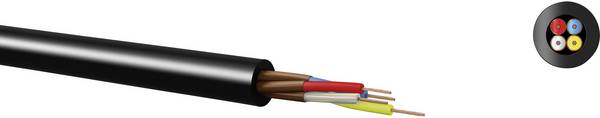Diodni kabel 4 x 0.08 mm črna Kabeltronik 640400801 metrsko blago