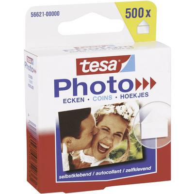 tesa Photo® Tesa® Photo Corners 500 Pieces (Š x V) 17 mm x 19 mm transparentna Vsebina: 500 kos-0